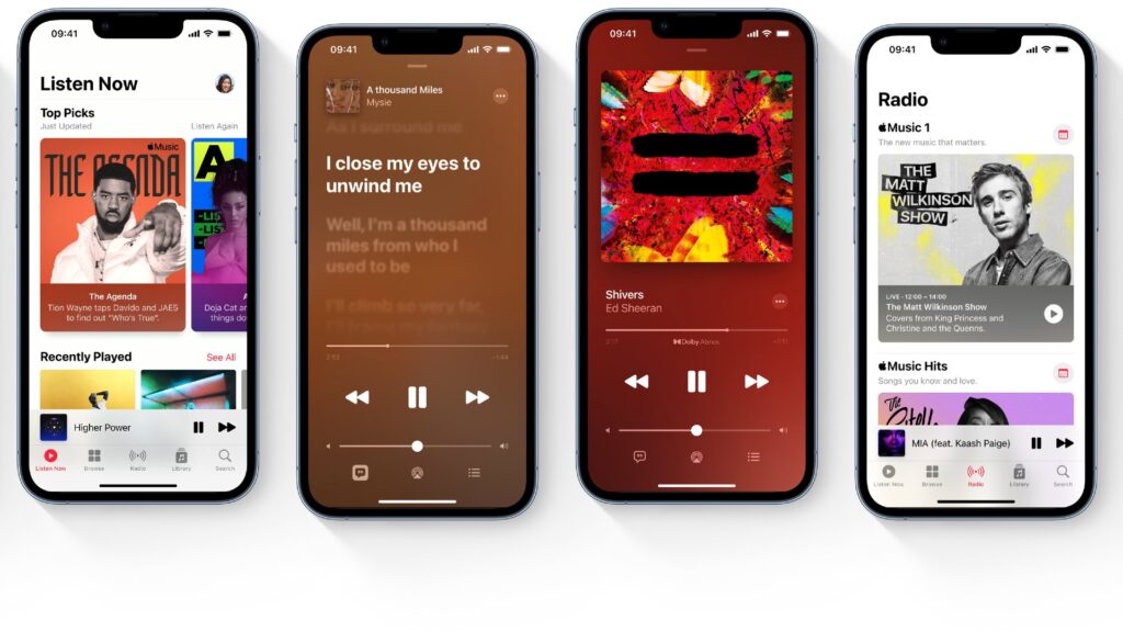 aplicativo de música para iPhone